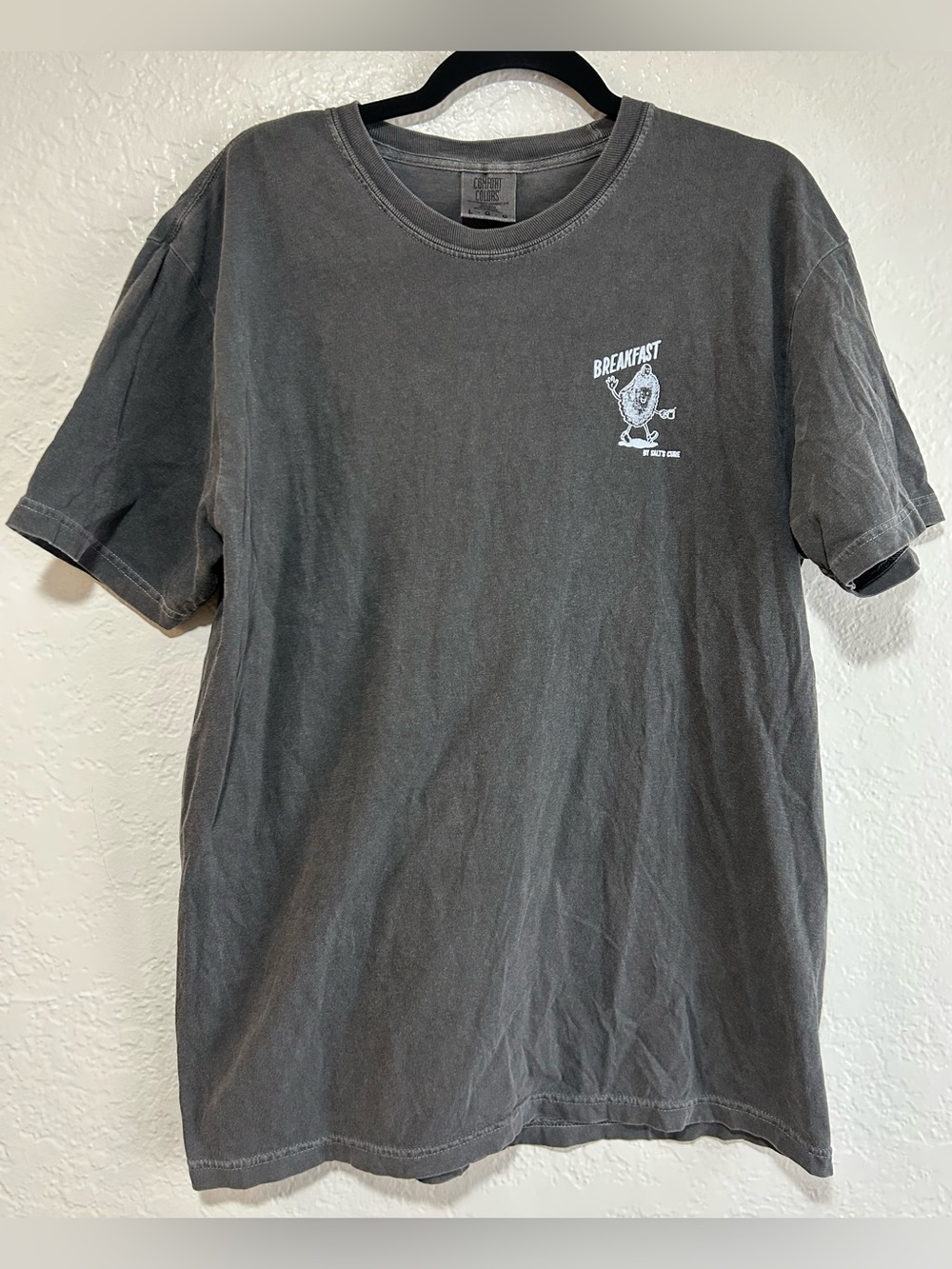 Breakfast by Salt’s Cure Graphic Tee - Men's Charcoal Crew Neck Shirt